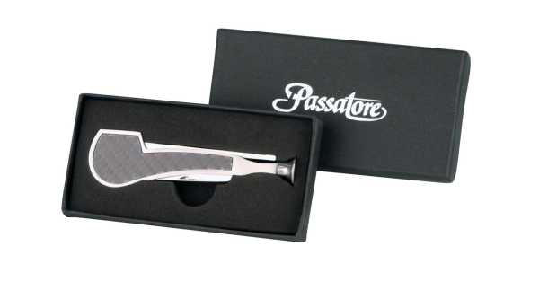 Pfeifenbesteck Passatore Pfeifendesign Carbon 3teilig